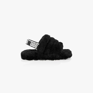 Ugg Fluff Yeah Tofflor Barn Svarta (921567MIC)